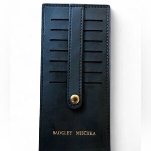 Badgley Mischka Black Key Card Holder Sleek Design